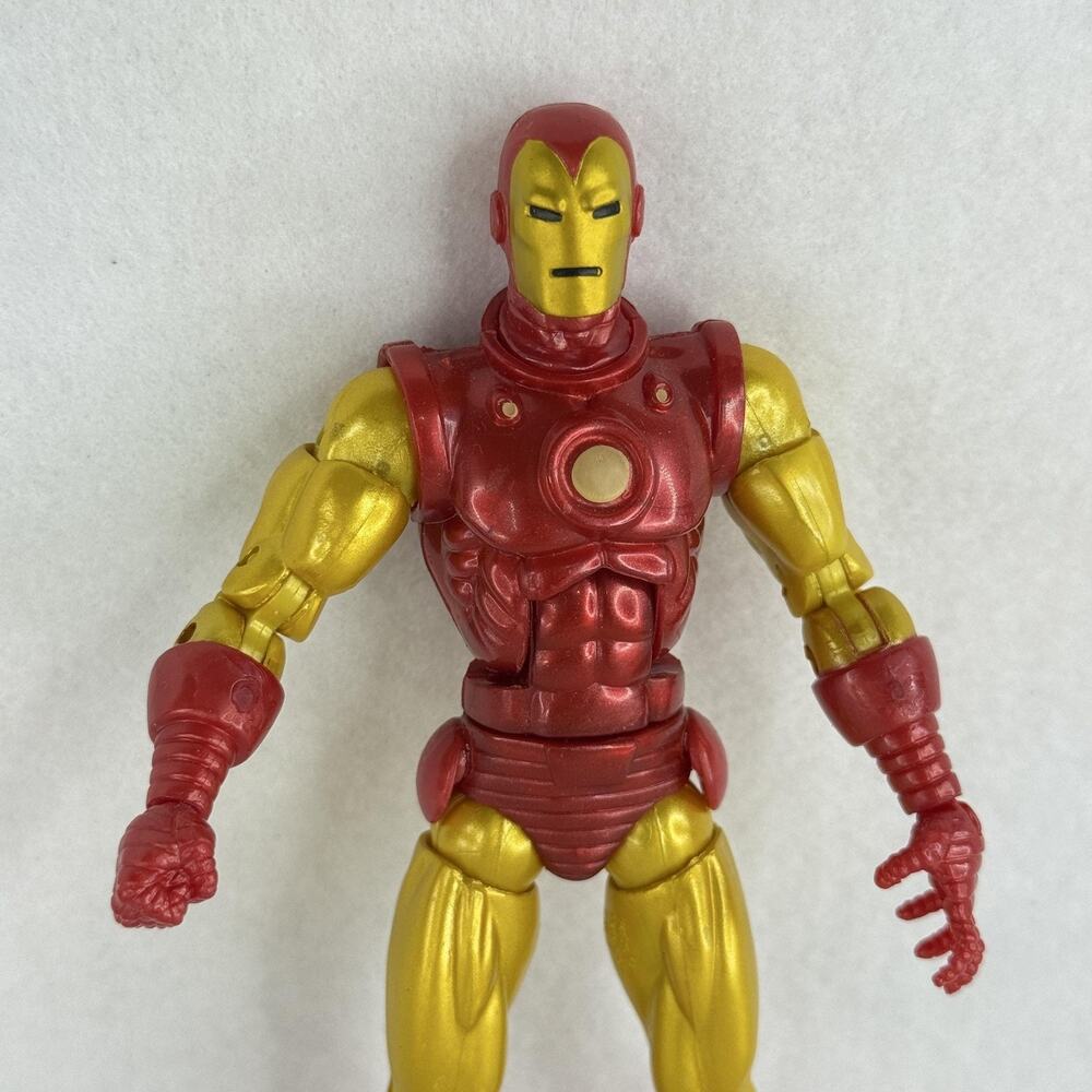 Iron Man Marvel Action Figure 2012 Red Gold 6" Fully Jointed Superhero Toy